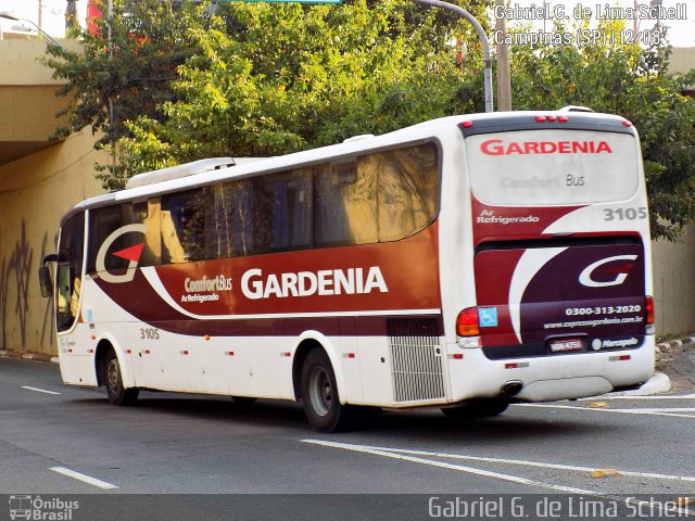 Expresso Gardenia 3105 na cidade de Campinas, São Paulo, Brasil, por Gabriel Giacomin de Lima. ID da foto: 5487319.