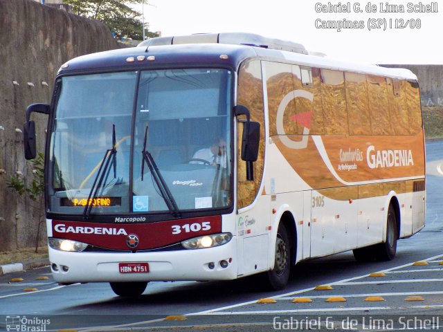Expresso Gardenia 3105 na cidade de Campinas, São Paulo, Brasil, por Gabriel Giacomin de Lima. Número da foto: #5487316.