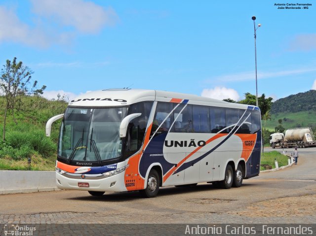 Expresso União 10261 na cidade de João Monlevade, Minas Gerais, Brasil, por Antonio Carlos Fernandes. ID da foto: 5485336.