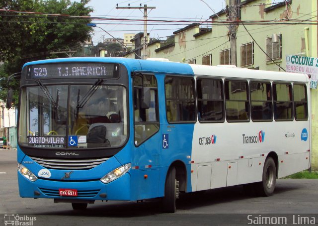 Metropolitana Transportes e Serviços 11081 na cidade de Vila Velha, Espírito Santo, Brasil, por Saimom  Lima. ID da foto: 5487356.