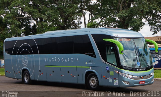 Viação Garcia 16813 na cidade de Ourinhos, São Paulo, Brasil, por Cristiano Soares da Silva. Número da foto: #5486778.