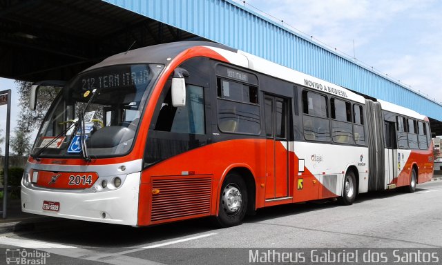 Itajaí Transportes Coletivos 2014 na cidade de Campinas, São Paulo, Brasil, por Matheus Gabriel dos Santos. ID da foto: 5488753.