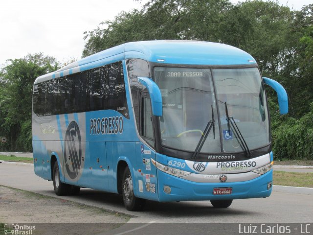 Auto Viação Progresso 6290 na cidade de Recife, Pernambuco, Brasil, por Luiz Carlos de Santana. ID da foto: 5488956.