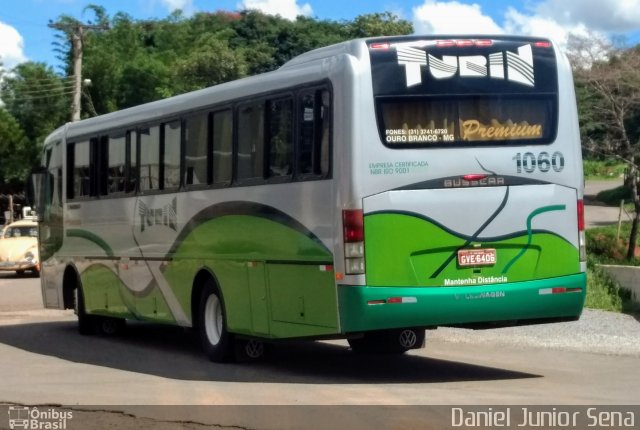 Turin Transportes 1060 na cidade de Ouro Branco, Minas Gerais, Brasil, por Daniel Junior Sena. ID da foto: 5492151.