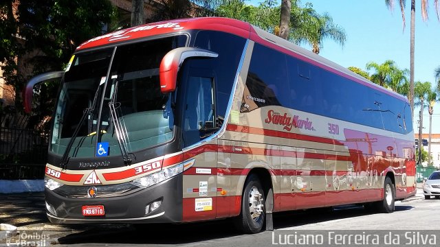 Santa Maria Fretamento e Turismo 350 na cidade de São Paulo, São Paulo, Brasil, por Luciano Ferreira da Silva. ID da foto: 5492708.