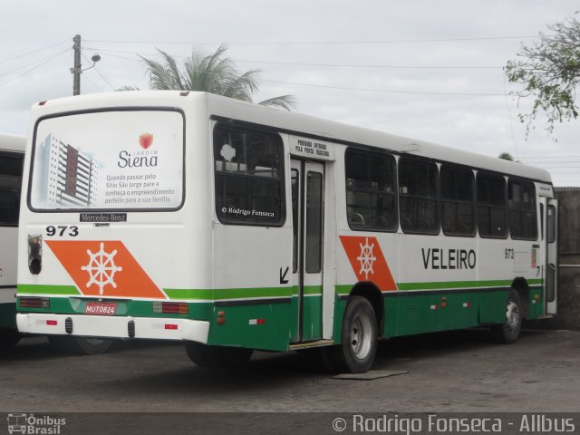 Auto Viação Veleiro 973 na cidade de Maceió, Alagoas, Brasil, por Rodrigo Fonseca. ID da foto: 5491597.