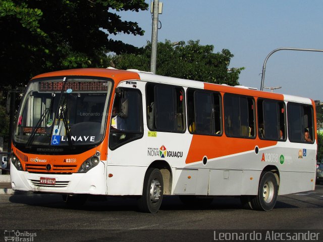 Linave Transportes A03058 na cidade de Nova Iguaçu, Rio de Janeiro, Brasil, por Leonardo Alecsander. Número da foto: #5491813.