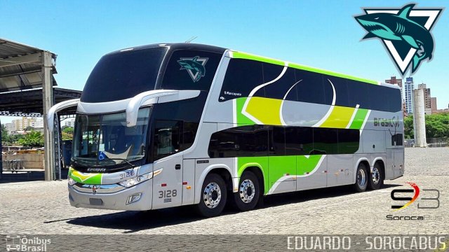 Brasil Sul Linhas Rodoviárias 3128 na cidade de Londrina, Paraná, Brasil, por EDUARDO - SOROCABUS. Número da foto: #5491318.