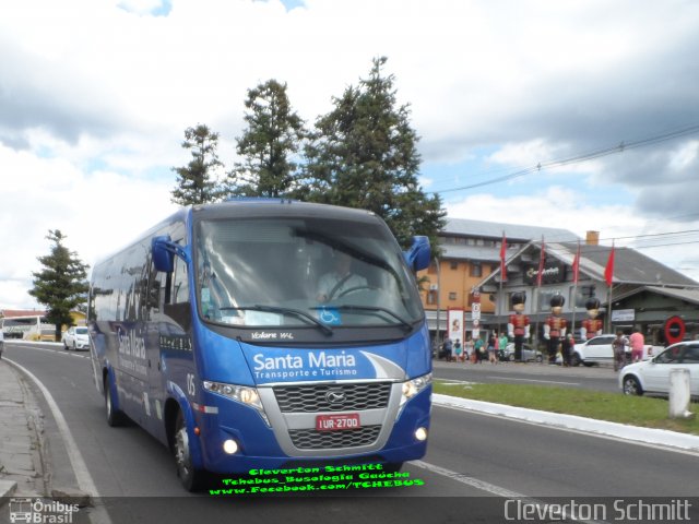 Santa Maria Transporte e Turismo 05 na cidade de Gramado, Rio Grande do Sul, Brasil, por Cleverton Schmitt. Número da foto: #5491605.