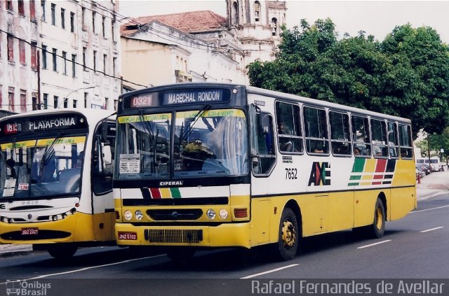 Axé Transportes Urbanos 7652 na cidade de Salvador, Bahia, Brasil, por Rafael Fernandes de Avellar. ID da foto: 5490433.