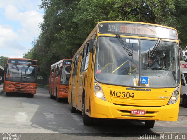 Auto Viação Mercês MC304 na cidade de Curitiba, Paraná, Brasil, por Gabriel Machado. Número da foto: #5491917.