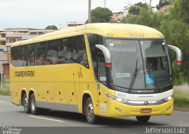 Viação Itapemirim 60561 na cidade de Vitória, Espírito Santo, Brasil, por J.  Luiz. ID da foto: 5492379.