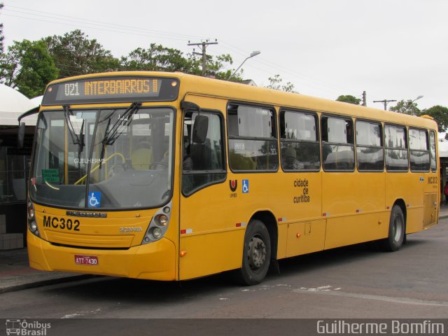 Auto Viação Mercês MC302 na cidade de Curitiba, Paraná, Brasil, por Guilherme Bomfim. Número da foto: #5491302.