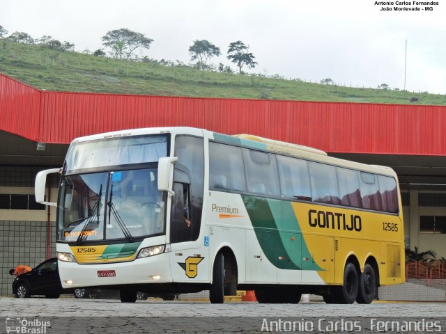 Empresa Gontijo de Transportes 12585 na cidade de João Monlevade, Minas Gerais, Brasil, por Antonio Carlos Fernandes. ID da foto: 5493168.