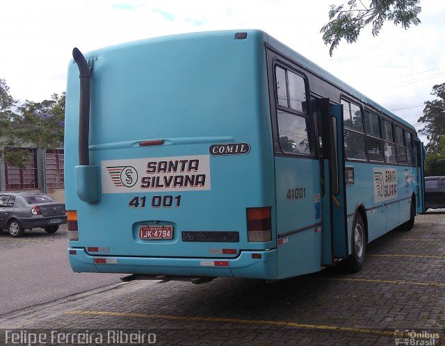 Empresa de Transportes Santa Silvana 41001 na cidade de Capão do Leão, Rio Grande do Sul, Brasil, por Felipe Ferreira Ribeiro. ID da foto: 5492981.