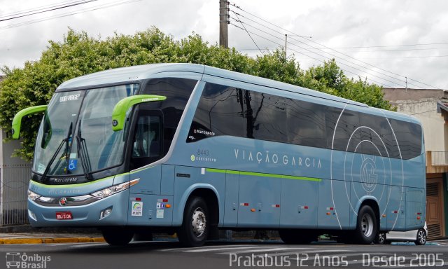 Viação Garcia 8443 na cidade de Osvaldo Cruz, São Paulo, Brasil, por Cristiano Soares da Silva. Número da foto: #5494284.