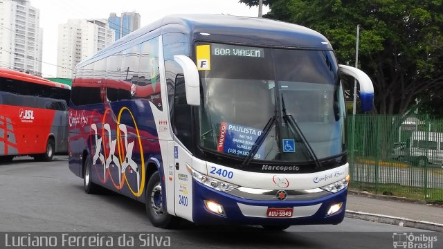 Confort Bus Viagens e Turismo 2400 na cidade de São Paulo, São Paulo, Brasil, por Luciano Ferreira da Silva. ID da foto: 5494000.