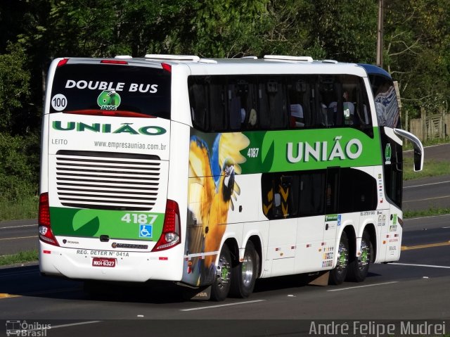 Empresa União de Transportes 4187 na cidade de Irati, Paraná, Brasil, por André Felipe Mudrei. ID da foto: 5493590.