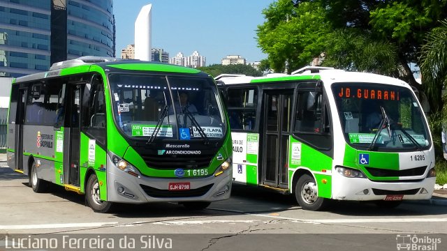 Transcooper > Norte Buss 1 6195 na cidade de São Paulo, São Paulo, Brasil, por Luciano Ferreira da Silva. ID da foto: 5493509.