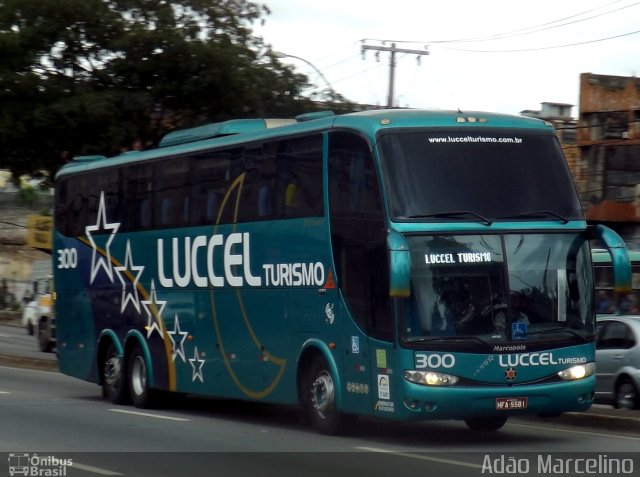 Luccel Transporte e Turismo 300 na cidade de Belo Horizonte, Minas Gerais, Brasil, por Adão Raimundo Marcelino. ID da foto: 5496661.