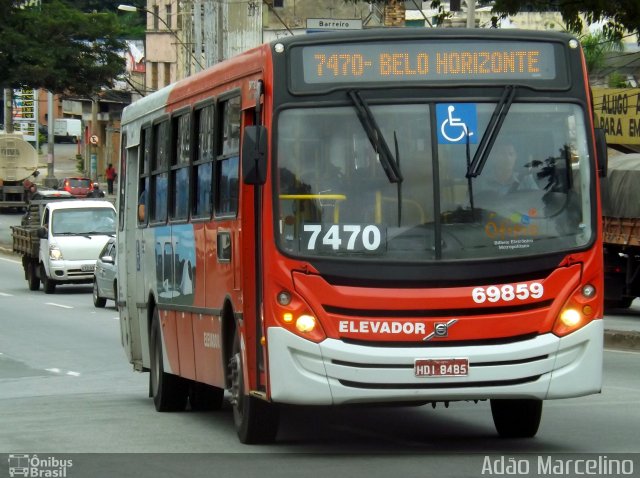 Viação Santa Edwiges 69859 na cidade de Belo Horizonte, Minas Gerais, Brasil, por Adão Raimundo Marcelino. Número da foto: #5496763.
