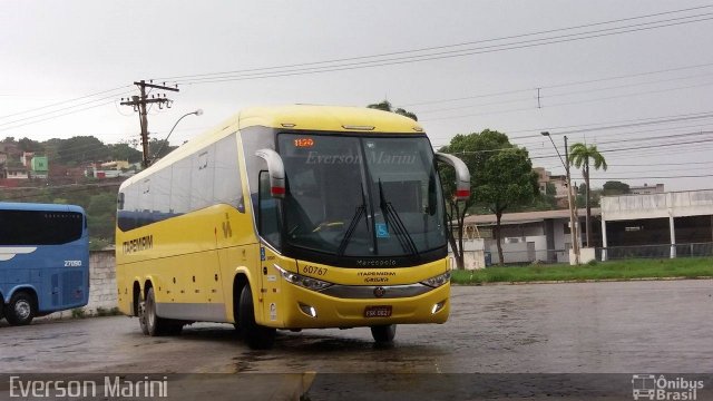 Viação Itapemirim 60767 na cidade de Governador Valadares, Minas Gerais, Brasil, por Everson Marini. Número da foto: #5495859.
