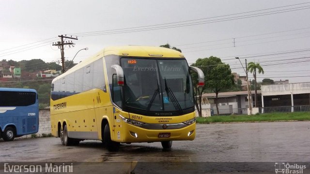 Viação Itapemirim 60767 na cidade de Governador Valadares, Minas Gerais, Brasil, por Everson Marini. ID da foto: 5495859.