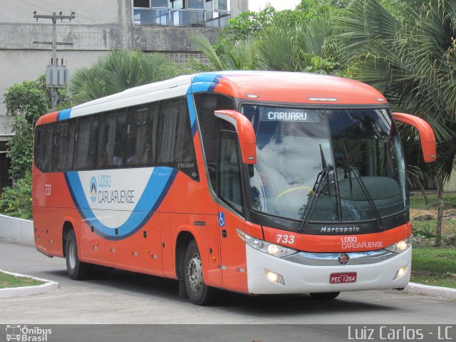 Rodoviária Caruaruense 733 na cidade de Recife, Pernambuco, Brasil, por Luiz Carlos de Santana. ID da foto: 5495997.