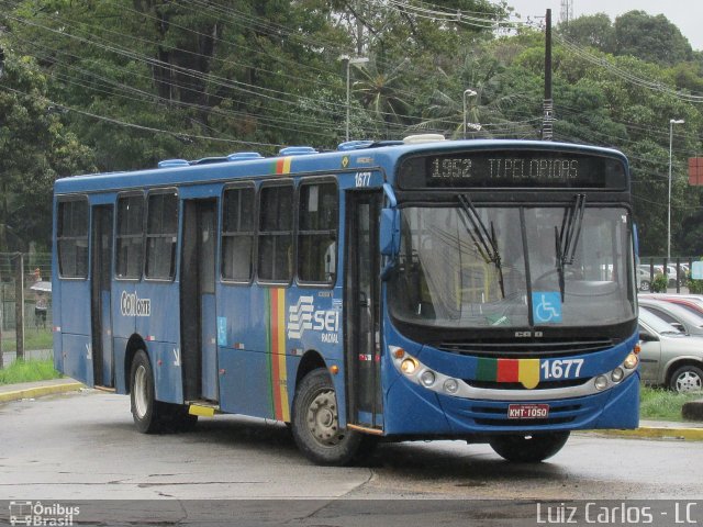 Itamaracá Transportes 1.677 na cidade de Paulista, Pernambuco, Brasil, por Luiz Carlos de Santana. ID da foto: 5495775.