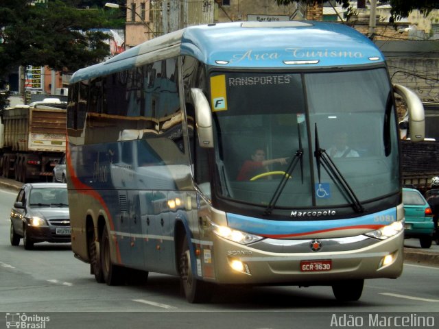 Arca Turismo 5081 na cidade de Belo Horizonte, Minas Gerais, Brasil, por Adão Raimundo Marcelino. ID da foto: 5496656.