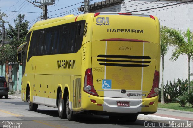 Viação Itapemirim 60091 na cidade de São José dos Campos, São Paulo, Brasil, por George Miranda. ID da foto: 5496298.