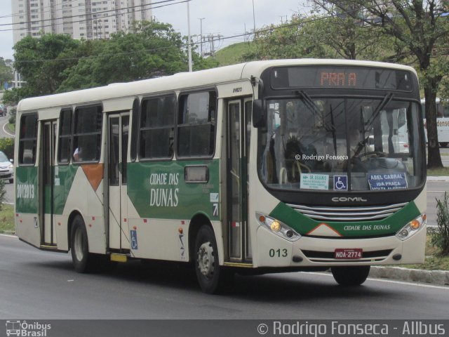 Viação Cidade das Dunas 2012013 na cidade de Natal, Rio Grande do Norte, Brasil, por Rodrigo Fonseca. Número da foto: #5495729.