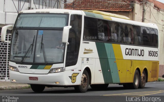 Empresa Gontijo de Transportes 16005 na cidade de Uberaba, Minas Gerais, Brasil, por Lucas Borges . Número da foto: #5496548.