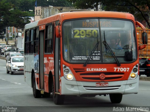Eldorado Transportes 77007 na cidade de Belo Horizonte, Minas Gerais, Brasil, por Adão Raimundo Marcelino. Número da foto: #5496740.