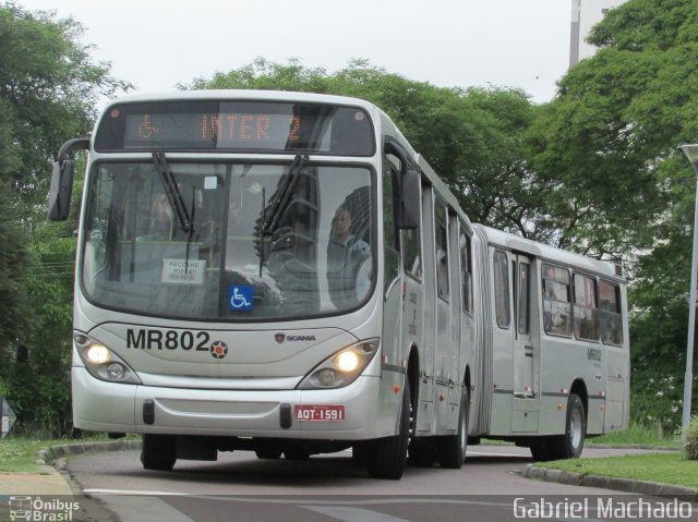 Auto Viação Mercês MR802 na cidade de Curitiba, Paraná, Brasil, por Gabriel Machado. ID da foto: 5497373.