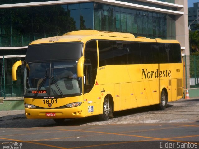 Viação Nordeste 1601 na cidade de Fortaleza, Ceará, Brasil, por Francisco Elder Oliveira dos Santos. Número da foto: #5499388.
