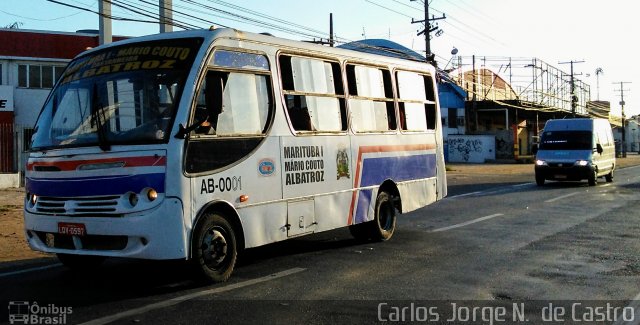 Ônibus Particulares AB-0001 na cidade de Ananindeua, Pará, Brasil, por Carlos Jorge N.  de Castro. ID da foto: 5498337.