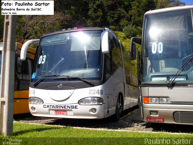 Auto Viação Catarinense 2349 na cidade de Araquari, Santa Catarina, Brasil, por Paulinho Sartor. ID da foto: 5497767.