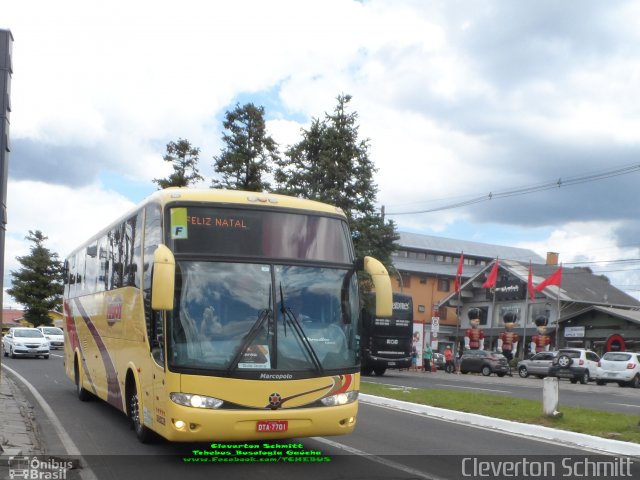 Viação Perboni 7701 na cidade de Gramado, Rio Grande do Sul, Brasil, por Cleverton Schmitt. Número da foto: #5498705.