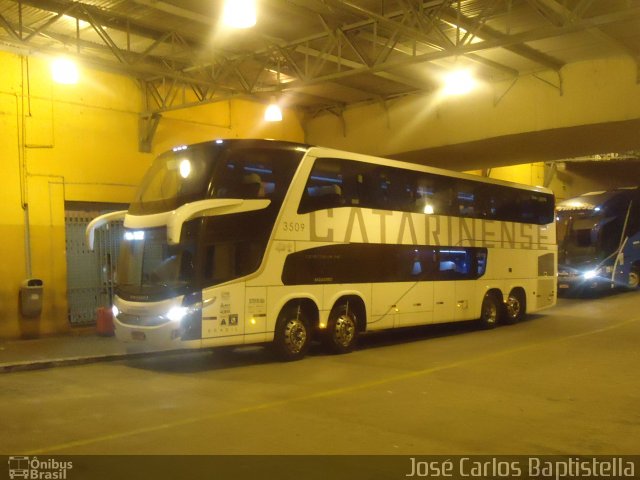 Auto Viação Catarinense 3509 na cidade de Sorocaba, São Paulo, Brasil, por José Carlos Baptistella. Número da foto: #5497384.