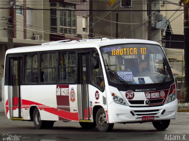 Transporte Alternativo de São Vicente 247 na cidade de São Vicente, São Paulo, Brasil, por Adam Xavier Rodrigues Lima. ID da foto: 5499570.