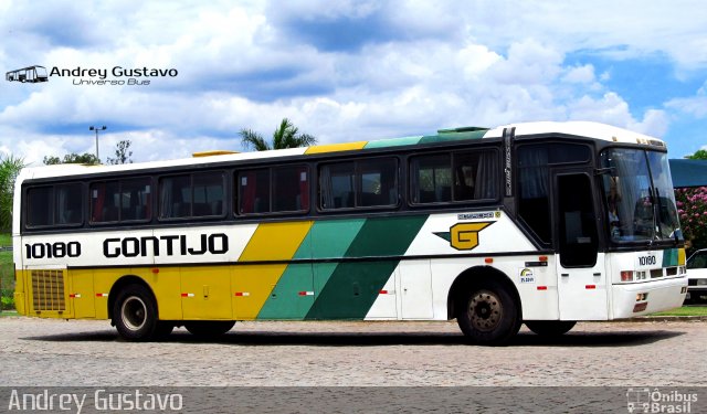 Empresa Gontijo de Transportes 10180 na cidade de Perdões, Minas Gerais, Brasil, por Andrey Gustavo. ID da foto: 5497921.