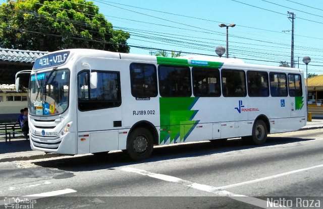 Pinheiral Transportes Coletivos RJ189.002 na cidade de Volta Redonda, Rio de Janeiro, Brasil, por Nestor dos Santos Roza. Número da foto: #5498399.