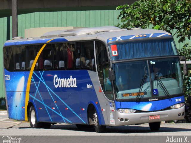 Viação Cometa 7229 na cidade de Santos, São Paulo, Brasil, por Adam Xavier Rodrigues Lima. Número da foto: #5499057.