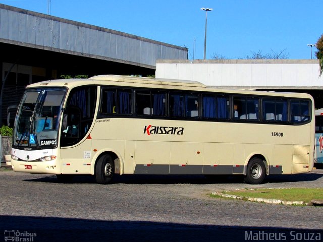 Kaissara - Viação Caiçara 15908 na cidade de Campos dos Goytacazes, Rio de Janeiro, Brasil, por Matheus Souza. Número da foto: #5497359.