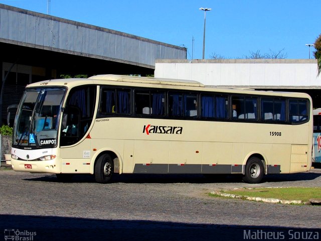 Kaissara - Viação Caiçara 15908 na cidade de Campos dos Goytacazes, Rio de Janeiro, Brasil, por Matheus Souza. ID da foto: 5497359.