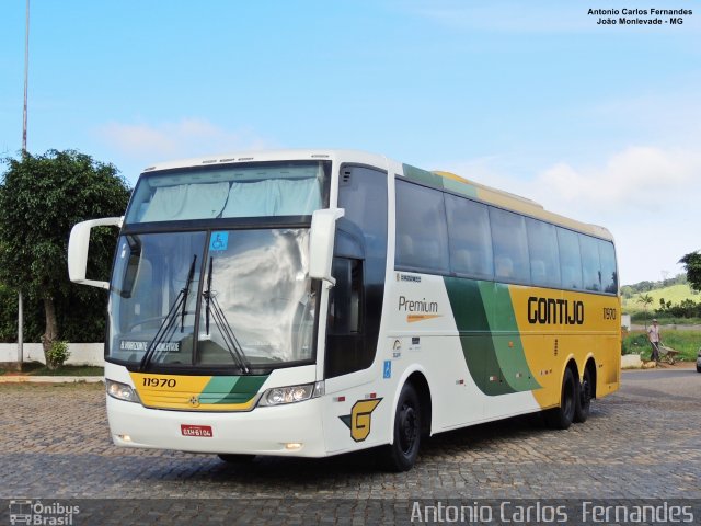 Empresa Gontijo de Transportes 11970 na cidade de João Monlevade, Minas Gerais, Brasil, por Antonio Carlos Fernandes. ID da foto: 5500171.