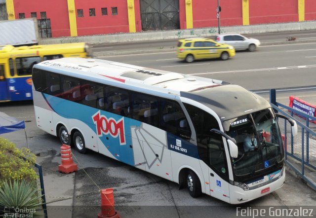 Auto Viação 1001 RJ 108.1093 na cidade de Rio de Janeiro, Rio de Janeiro, Brasil, por Felipe Gonzalez. Número da foto: #5500313.