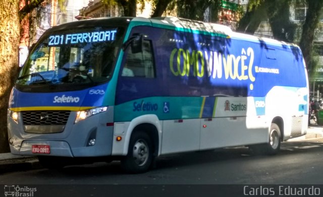 Guaiúba Transportes 151013 na cidade de Santos, São Paulo, Brasil, por Carlos Eduardo. ID da foto: 5500326.