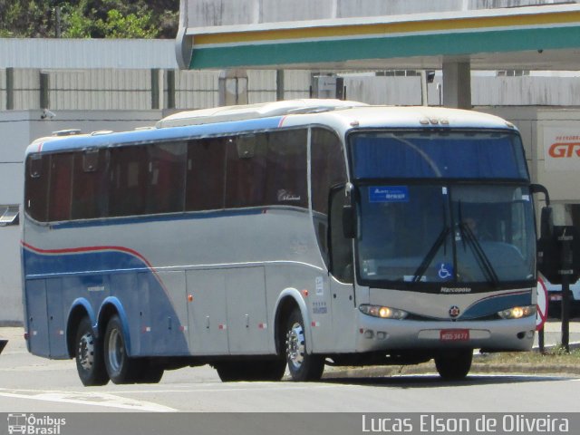 Ônibus Particulares 3477 na cidade de Pouso Alegre, Minas Gerais, Brasil, por Lucas Elson de Oliveira. ID da foto: 5500819.